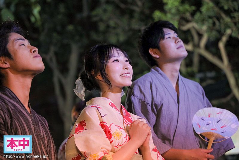 童年好友「香水純」花火大會穿浴衣超正！突遇暴雨露出美乳讓人忍不住推倒