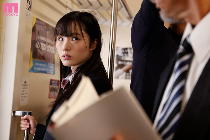 氣質女高中生「月雲よる」不小心坐上滿是癡漢電車慘遭多人瘋狂中出到崩潰